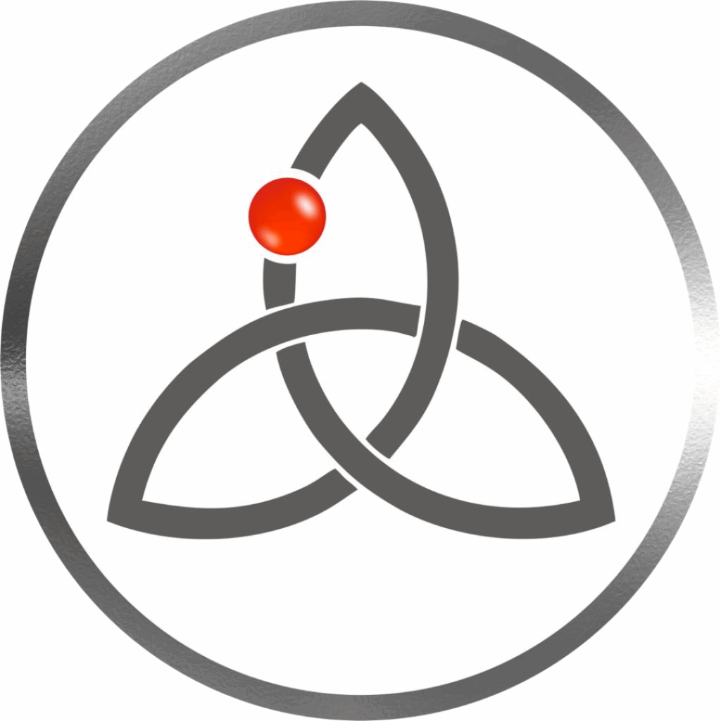 Totally Morpheus Triquetra Square Steel Circle logo